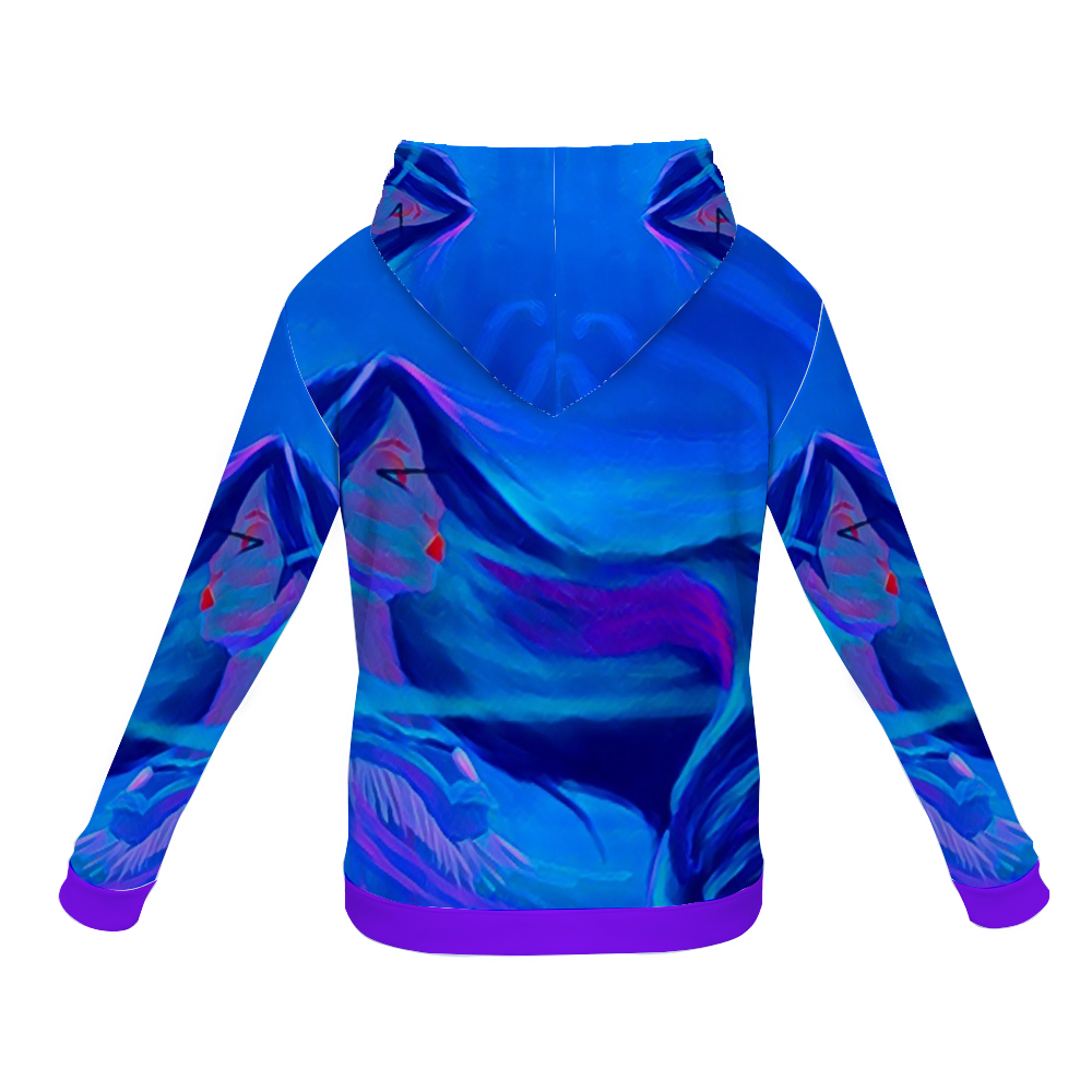 Customizable Unisex All Over Print Plush Hoodies with Pockets