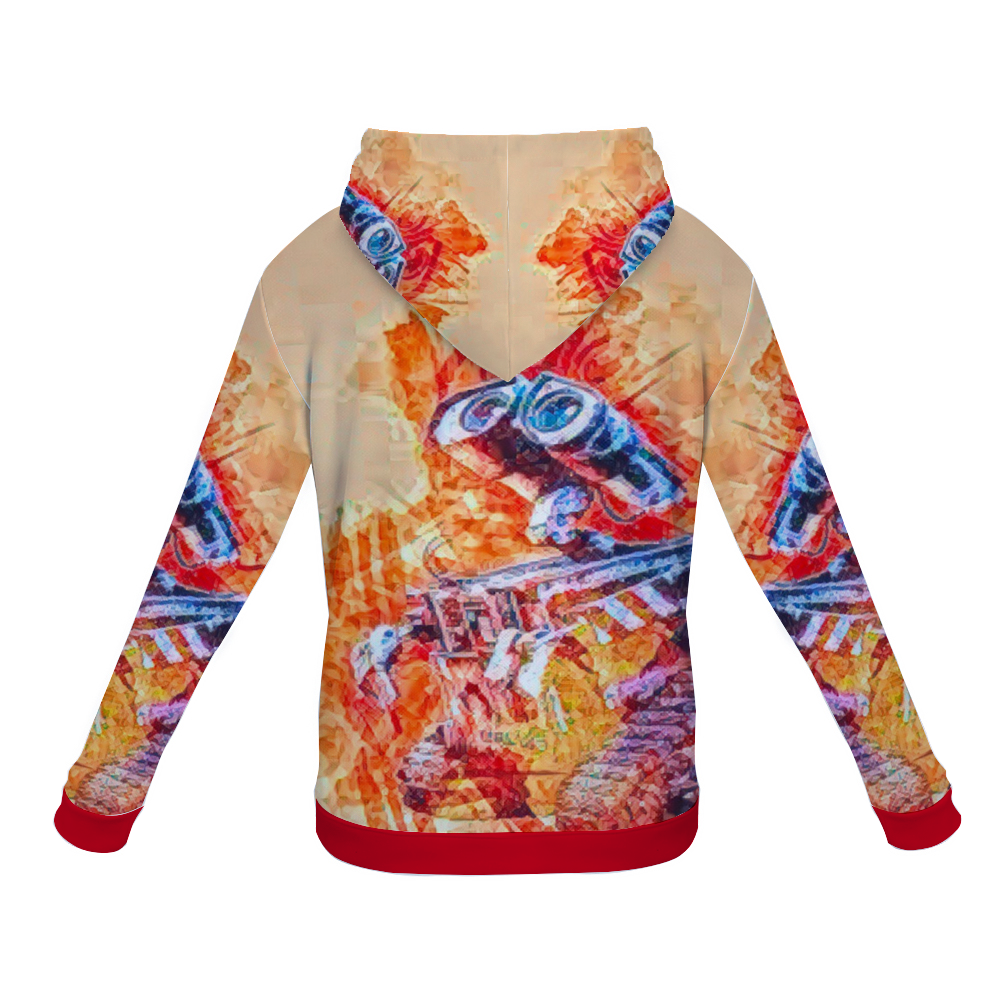 Customizable Unisex All Over Print Plush Hoodies with Pockets