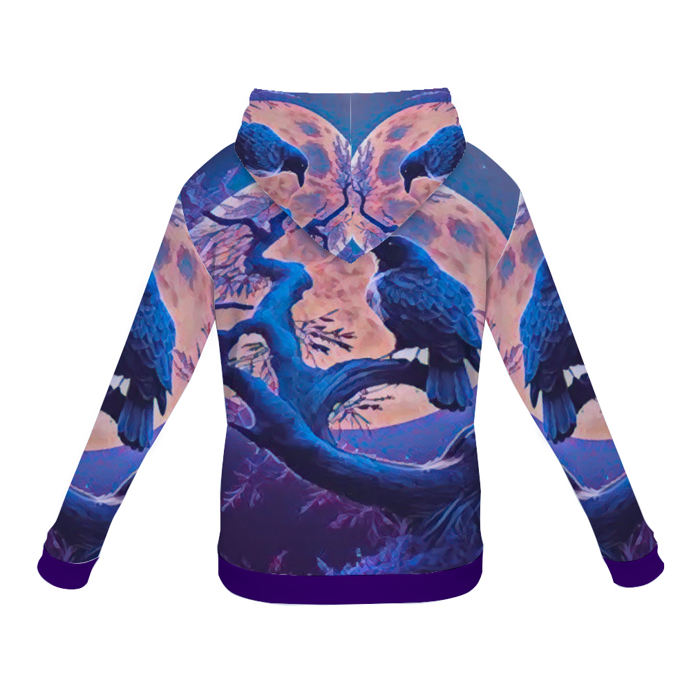 Customizable Unisex All Over Print Plush Hoodies with Pockets