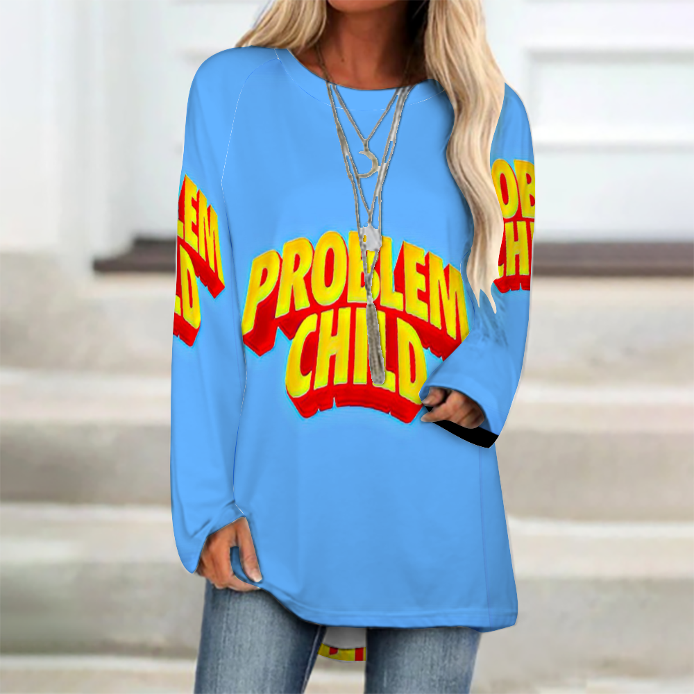 Custom Women's  Raglan Long Sleeve T-Shirt All Over Print Casual Shirt