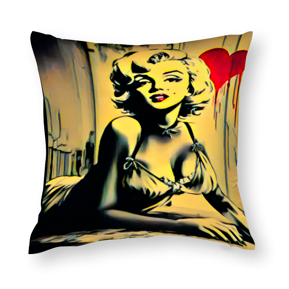 Custom Multisize Cotton Polyester Pillowcases 2 Sides Same Design