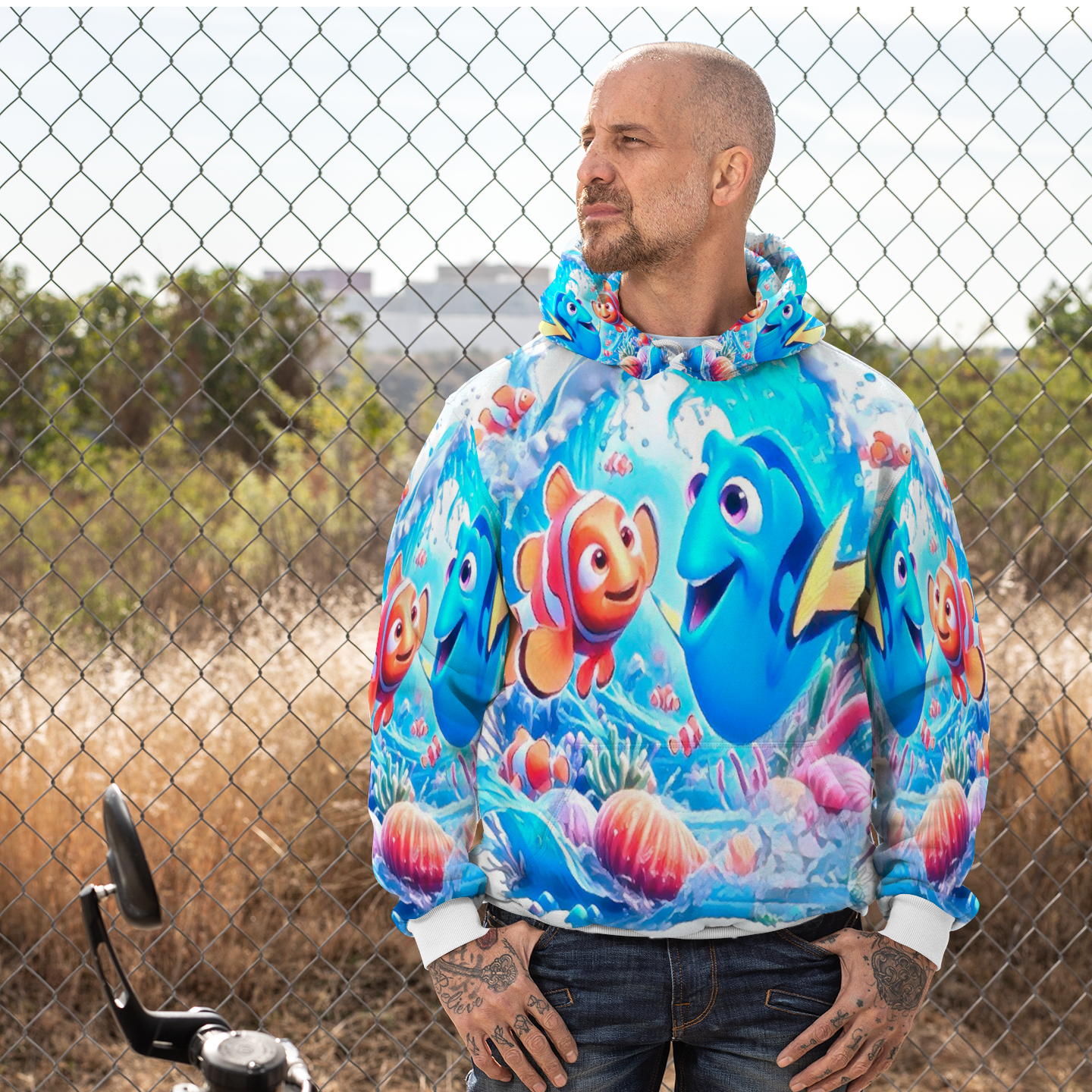 Customizable Unisex All Over Print Plush Hoodies with Pockets