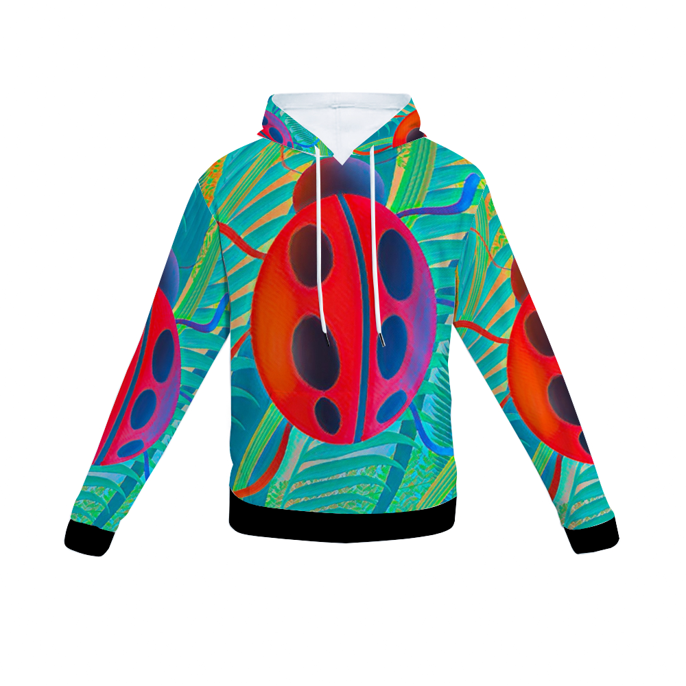 Customizable Unisex All Over Print Plush Hoodies with Pockets