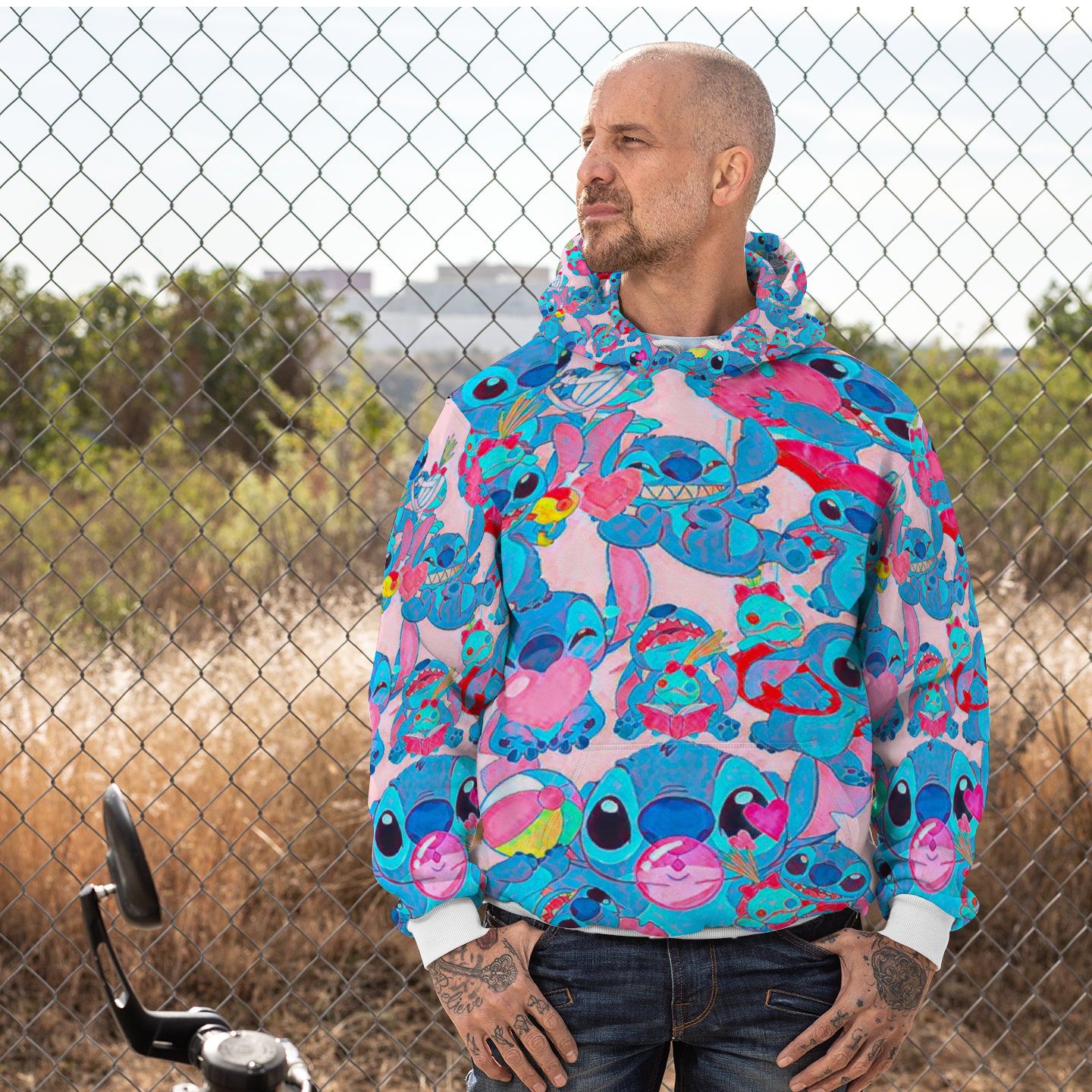 Customizable Unisex All Over Print Plush Hoodies with Pockets