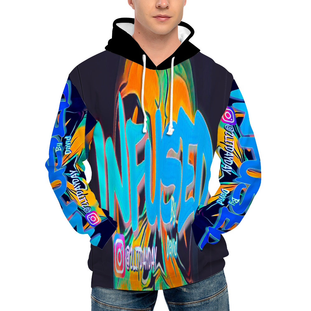 Custom Hoodies Unisex All Over Print Plush Hoodies with Pockets