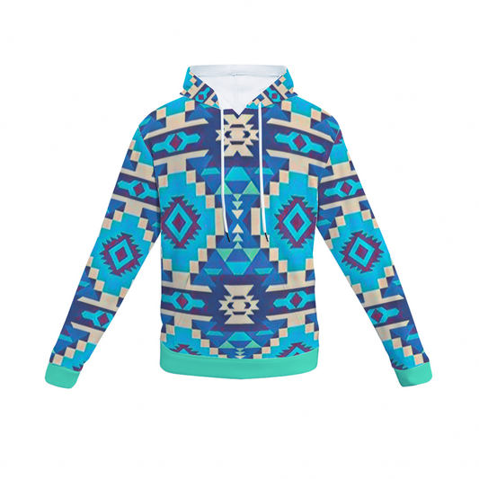 Customizable Unisex All Over Print Plush Hoodies with Pockets