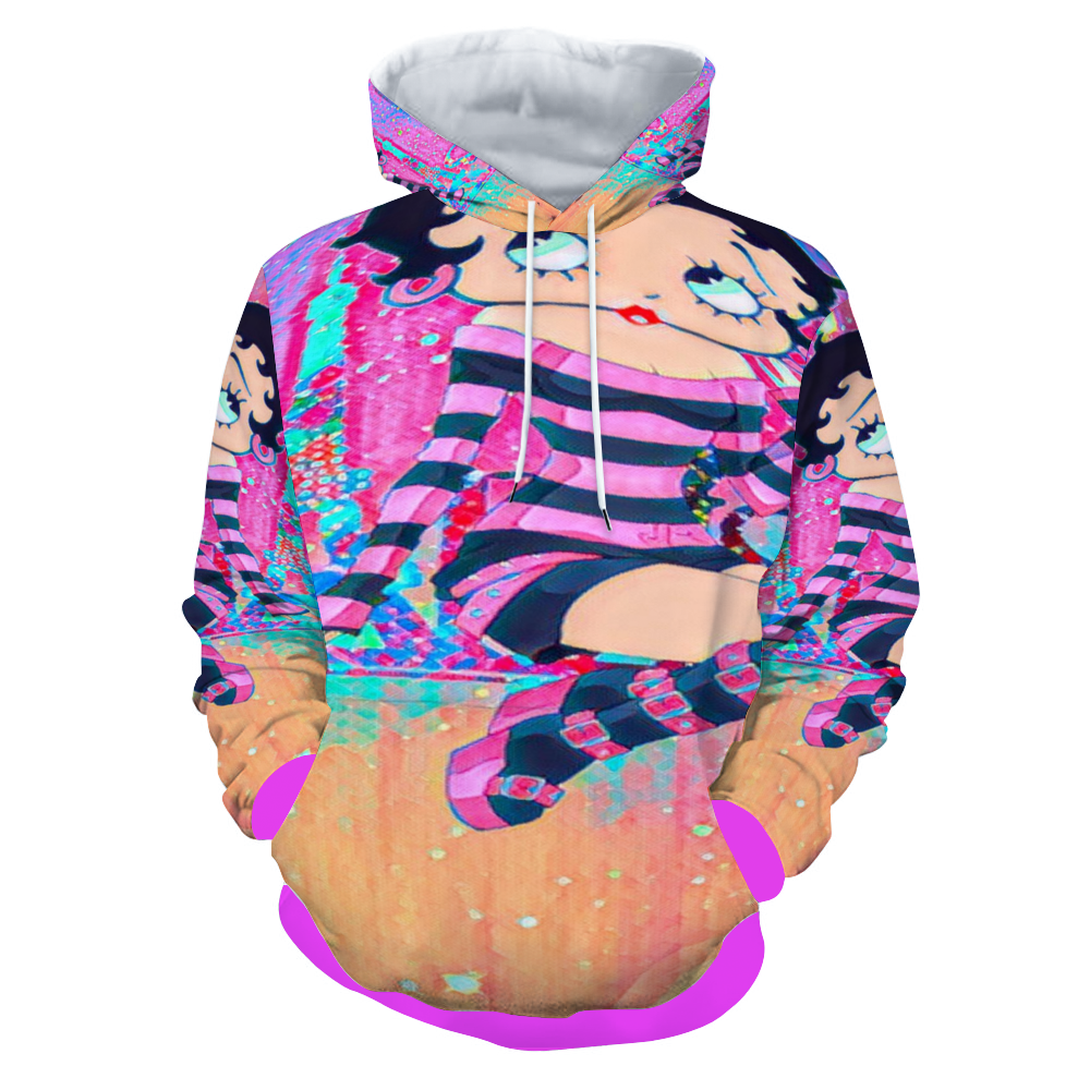 Customizable Unisex All Over Print Plush Hoodies with Pockets