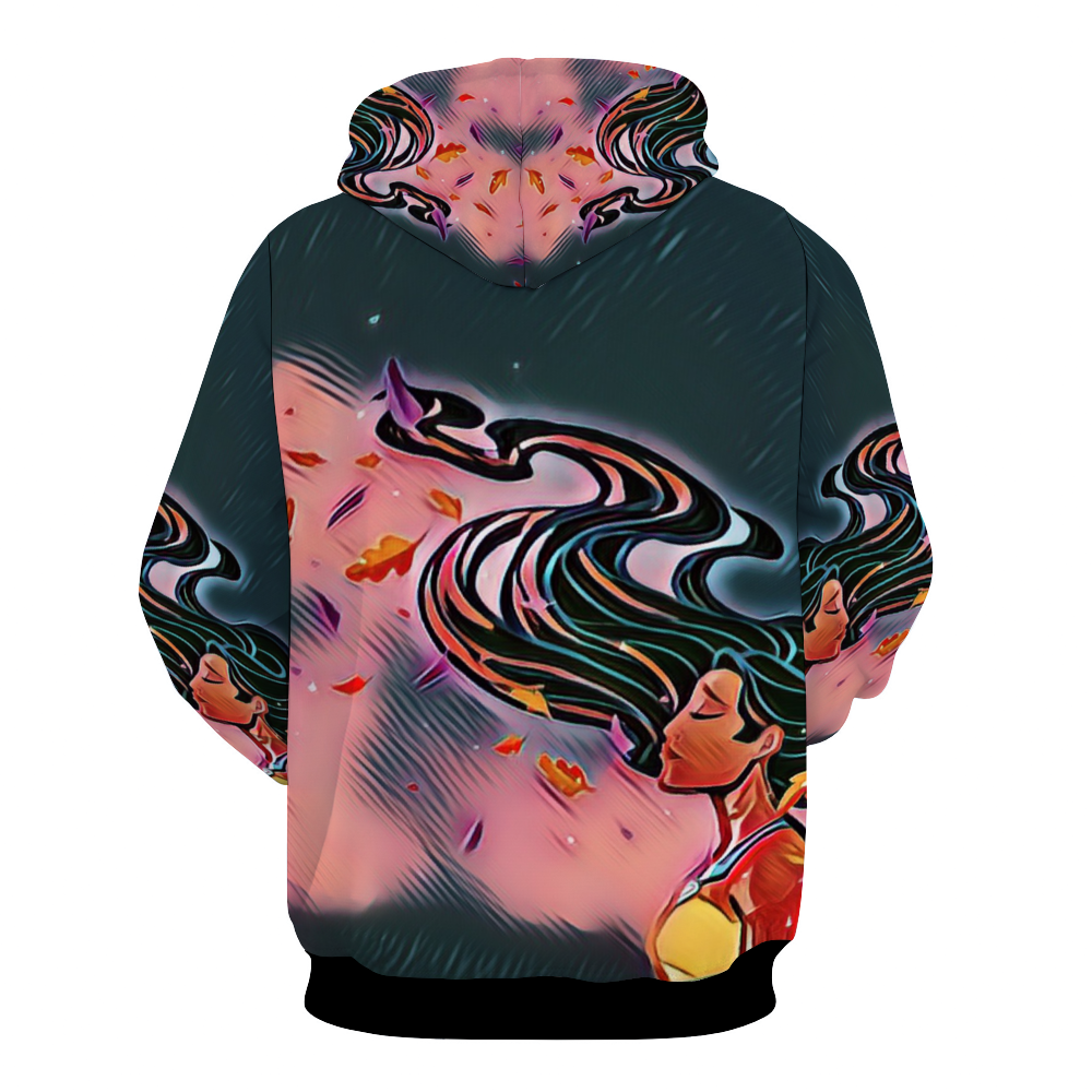 Customizable Unisex All Over Print Plush Hoodies with Pockets