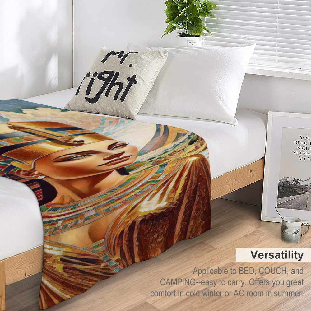 60" × 80" Custom Blankets Thin Flannel Blanket 1 Side Printing