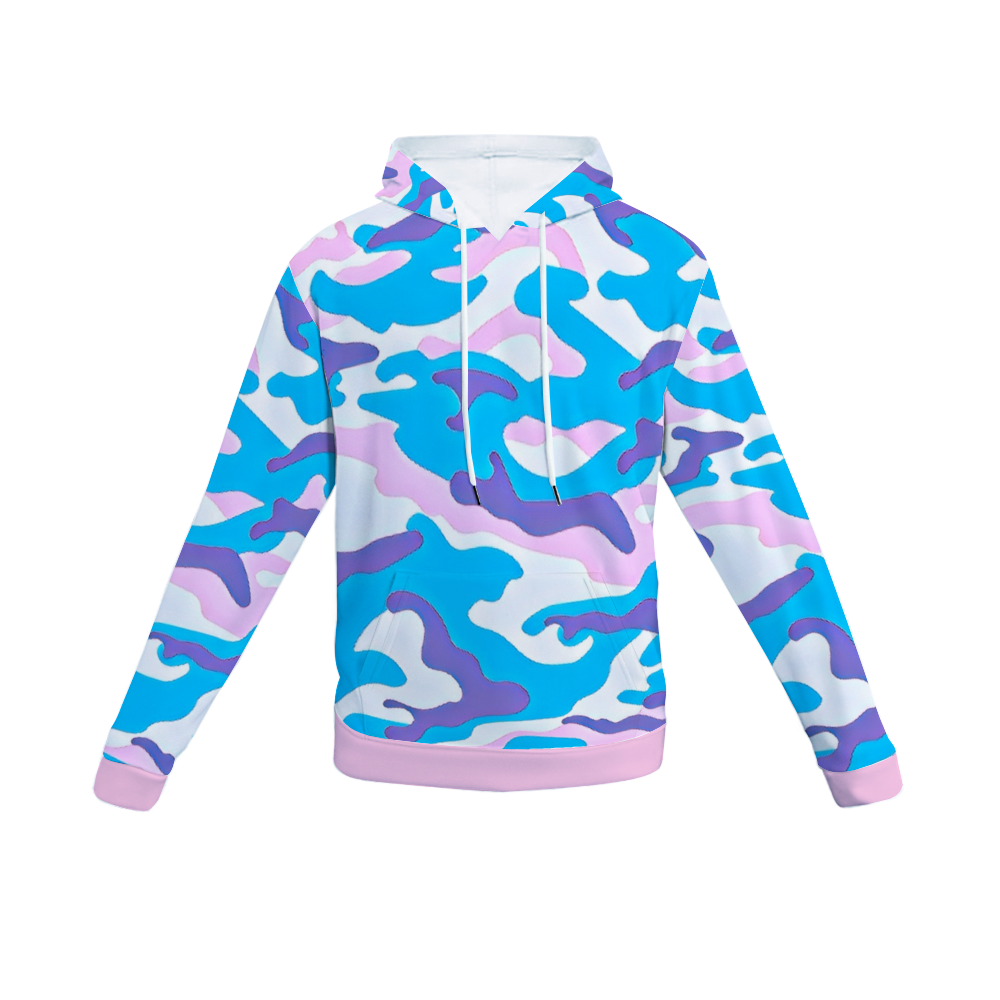 Customizable Unisex All Over Print Plush Hoodies with Pockets