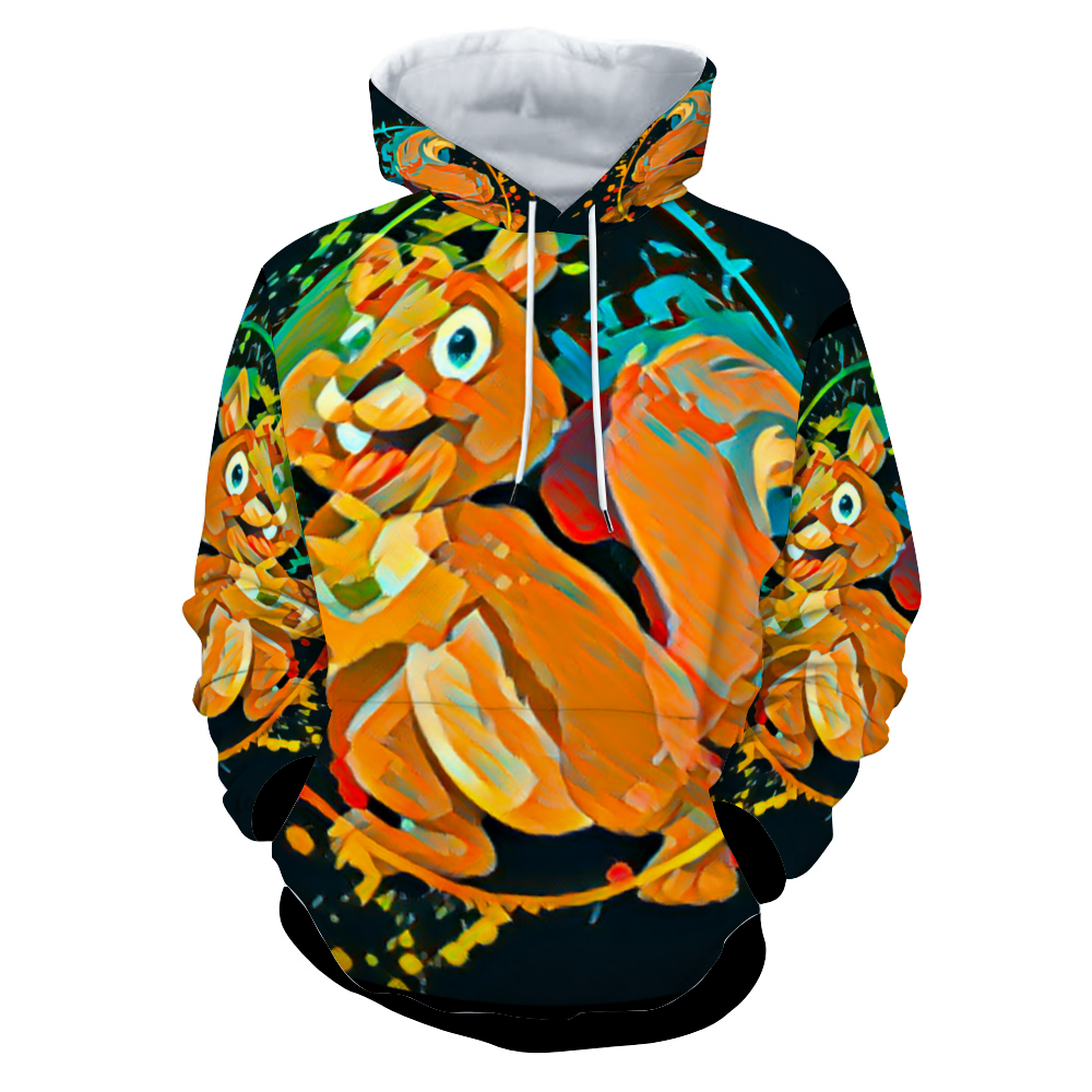 Customizable Unisex All Over Print Plush Hoodies with Pockets