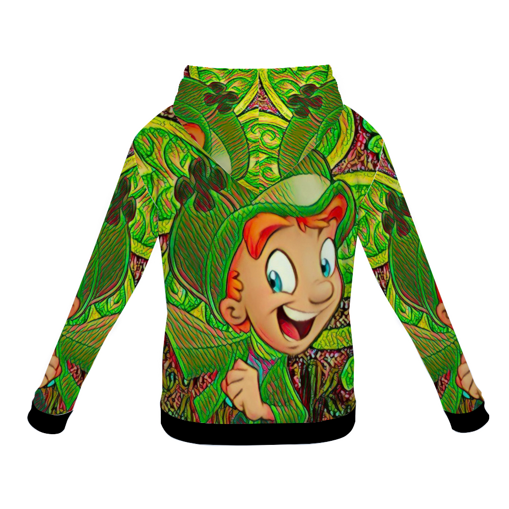 Customizable Unisex All Over Print Plush Hoodies with Pockets