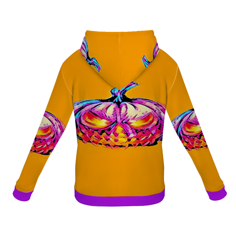 Customizable Unisex All Over Print Plush Hoodies with Pockets