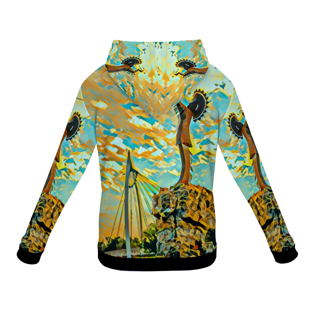 Customizable Unisex All Over Print Plush Hoodies with Pockets