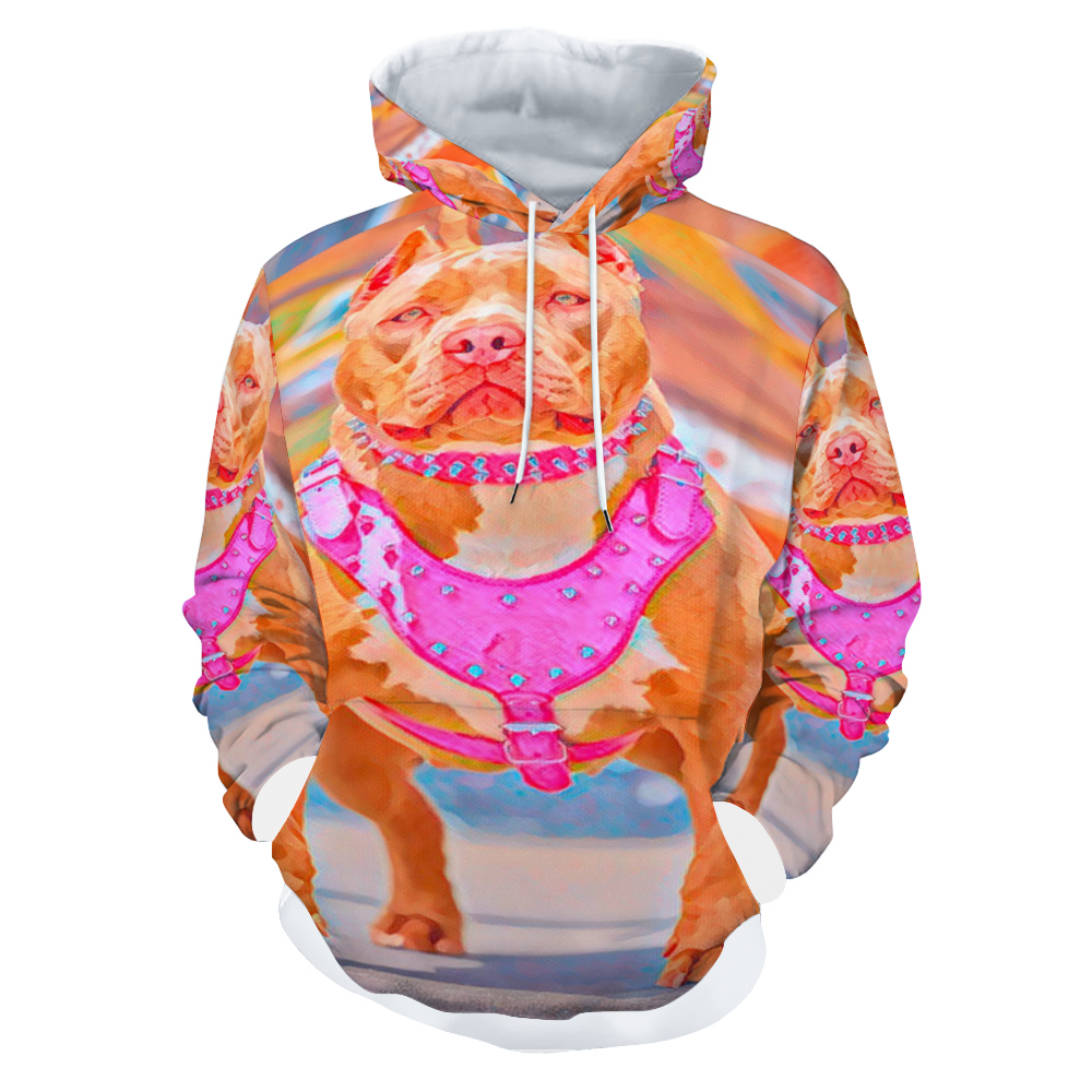 Customizable Unisex All Over Print Plush Hoodies with Pockets