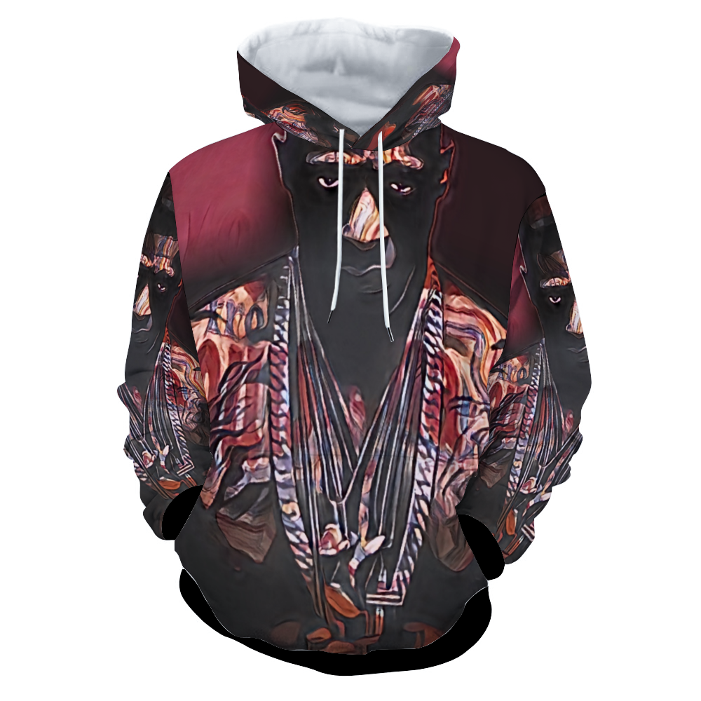 Customizable Unisex All Over Print Plush Hoodies with Pockets