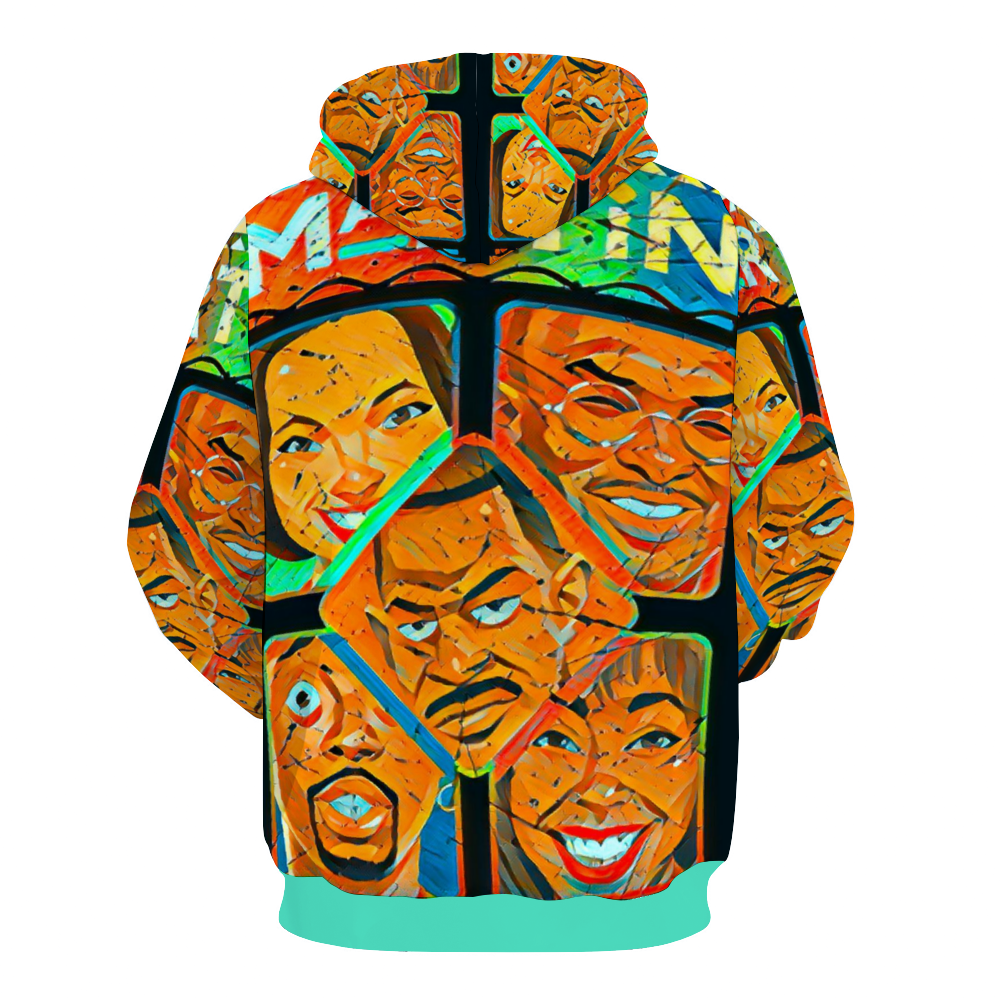 Customizable Unisex All Over Print Plush Hoodies with Pockets