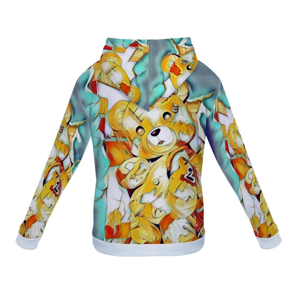 Customizable Unisex All Over Print Plush Hoodies with Pockets