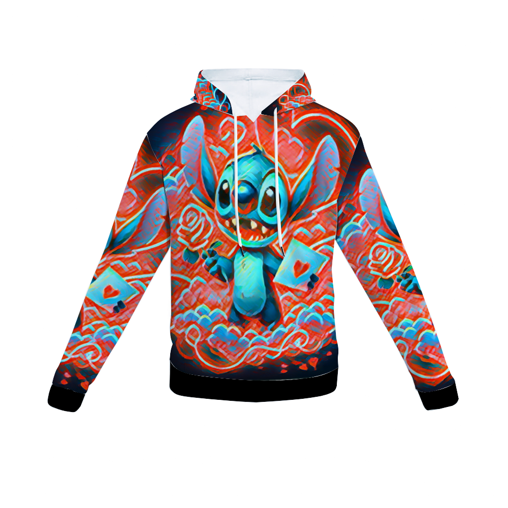 Customizable Unisex All Over Print Plush Hoodies with Pockets