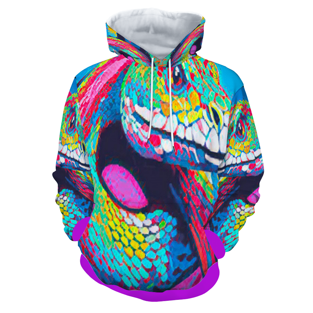 Customizable Unisex All Over Print Plush Hoodies with Pockets