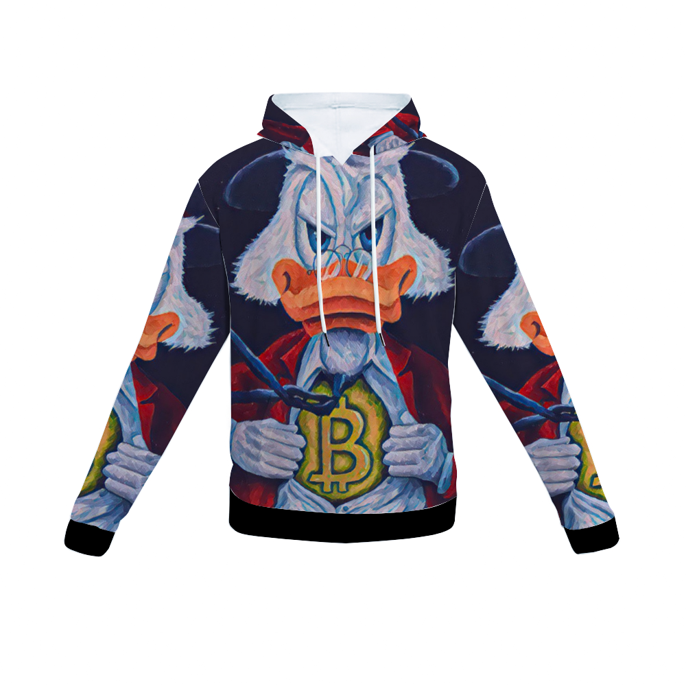 Customizable Unisex All Over Print Plush Hoodies with Pockets