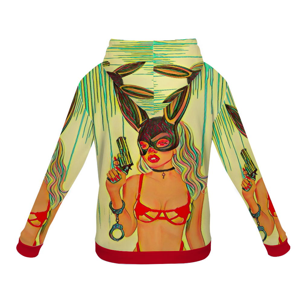 Customizable Unisex All Over Print Plush Hoodies with Pockets