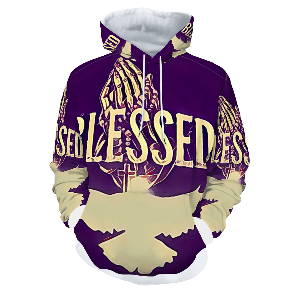 Customizable Unisex All Over Print Plush Hoodies with Pockets