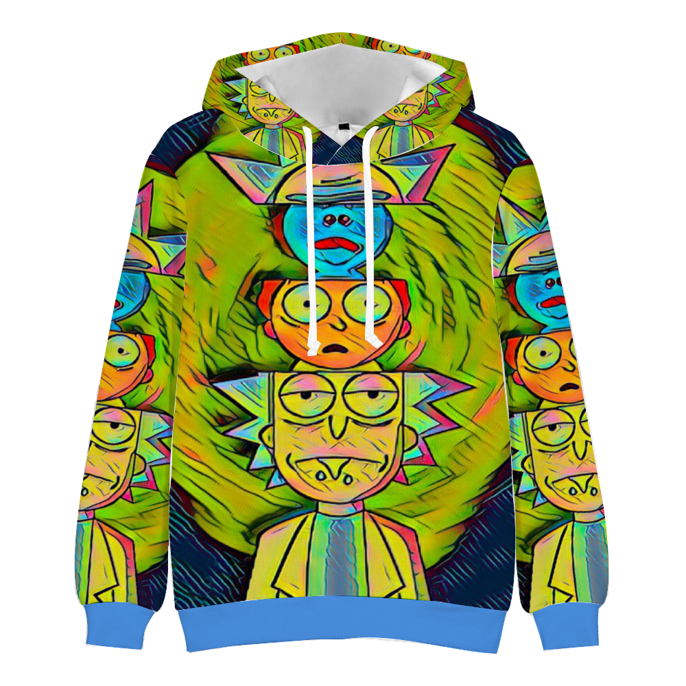 Custom Unisex Hoodies Novelty Pullover Sweatshirts  without Pockets