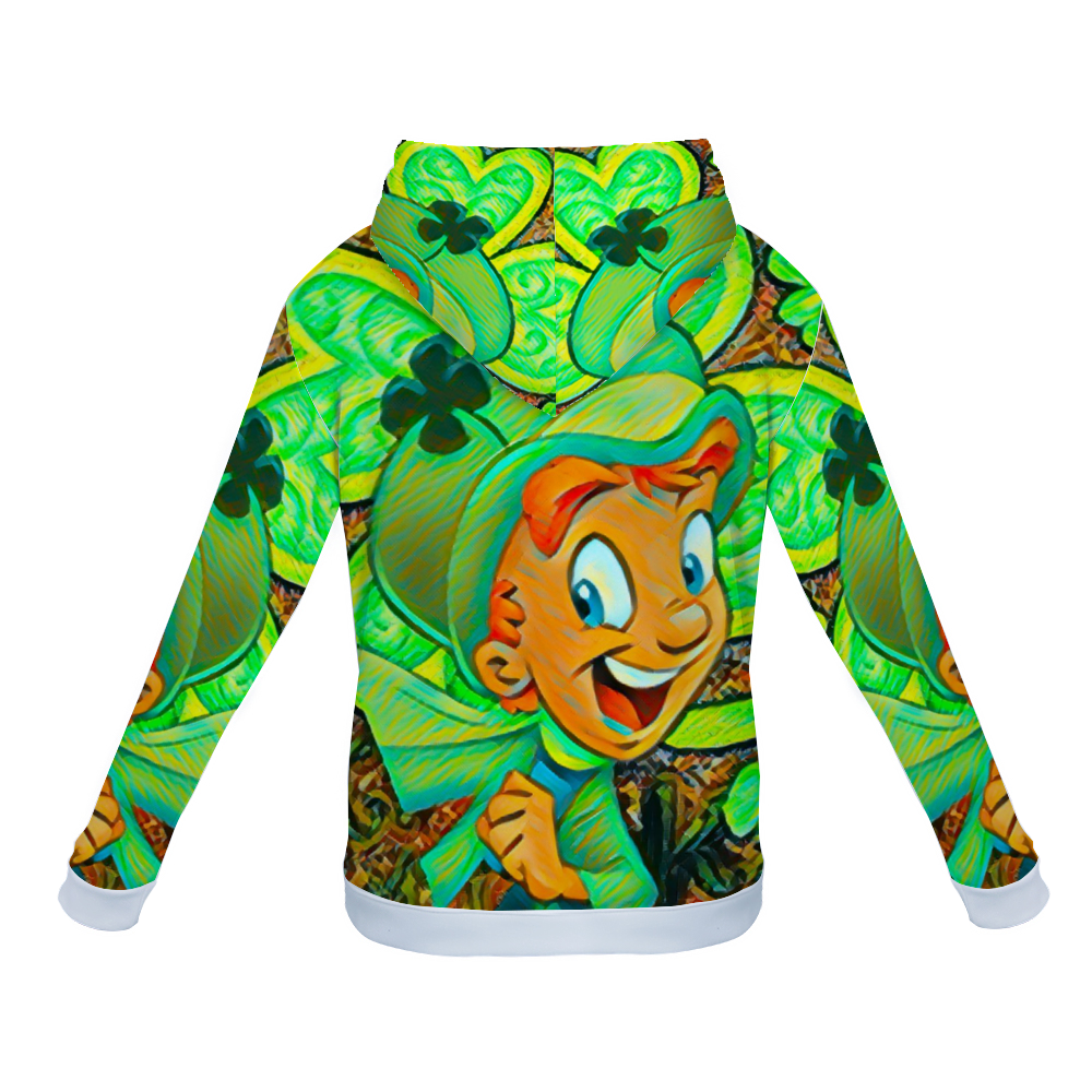 Customizable Unisex All Over Print Plush Hoodies with Pockets