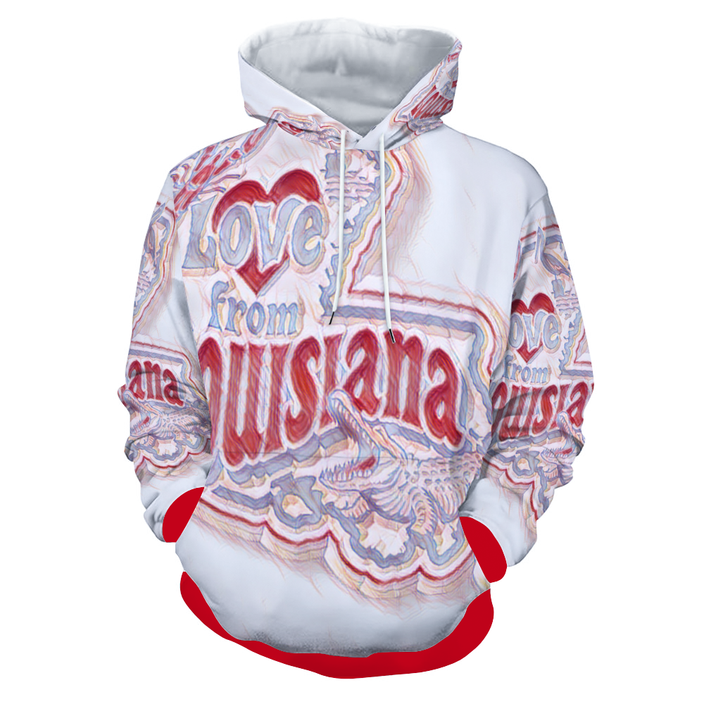 Customizable Unisex All Over Print Plush Hoodies with Pockets