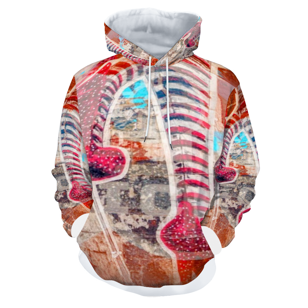 Customizable Unisex All Over Print Plush Hoodies with Pockets