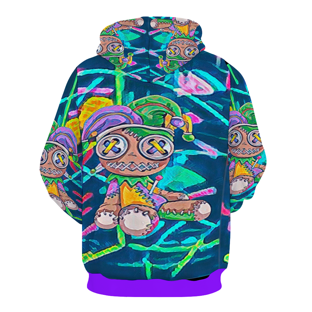 Customizable Unisex All Over Print Plush Hoodies with Pockets