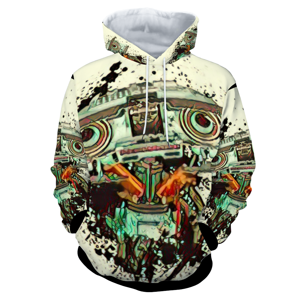 Customizable Unisex All Over Print Plush Hoodies with Pockets