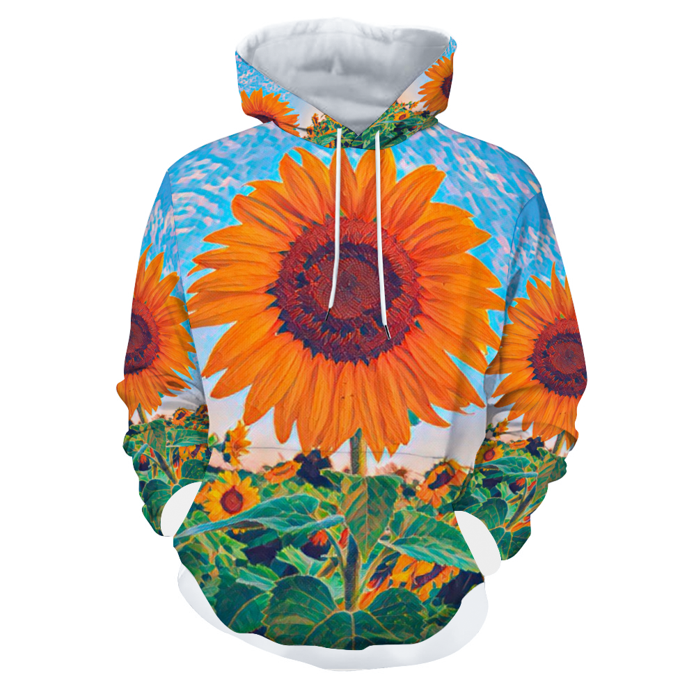 Customizable Unisex All Over Print Plush Hoodies with Pockets