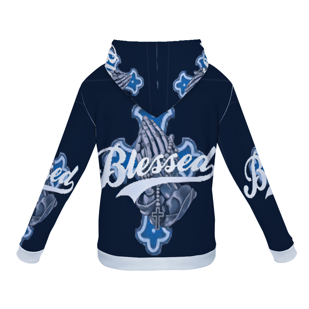 Customizable Unisex All Over Print Plush Hoodies with Pockets