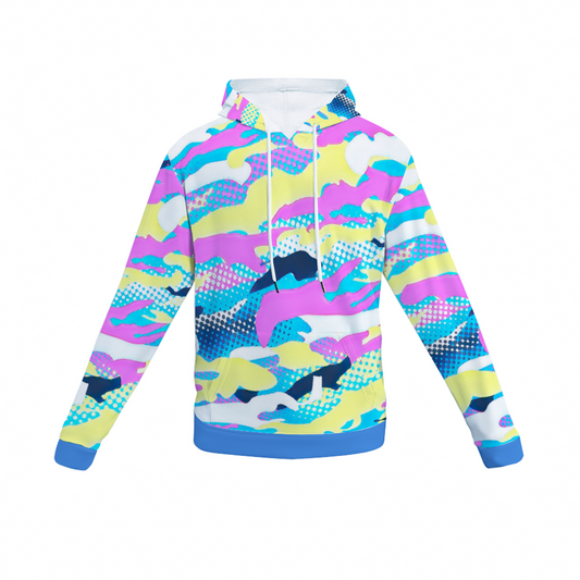 Customizable Unisex All Over Print Plush Hoodies with Pockets