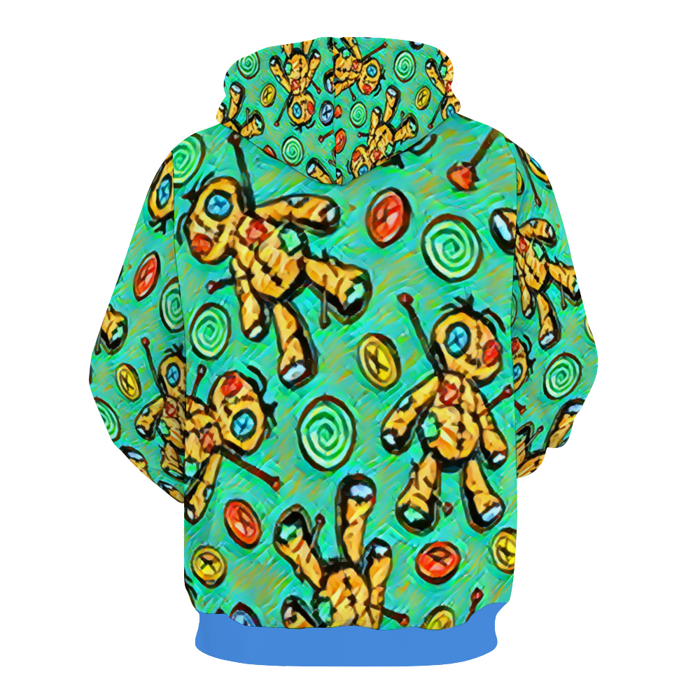 Customizable Unisex All Over Print Plush Hoodies with Pockets