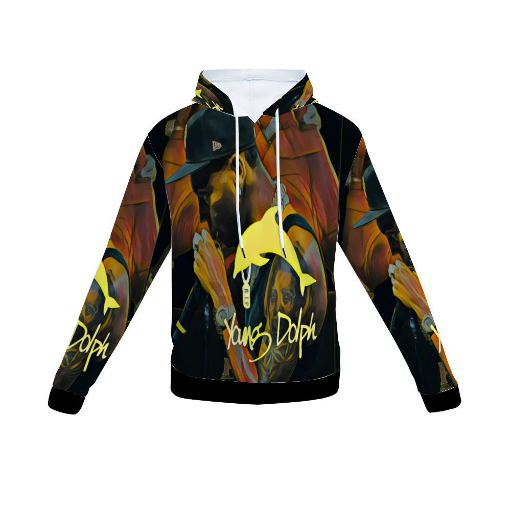 Customizable Unisex All Over Print Plush Hoodies with Pockets