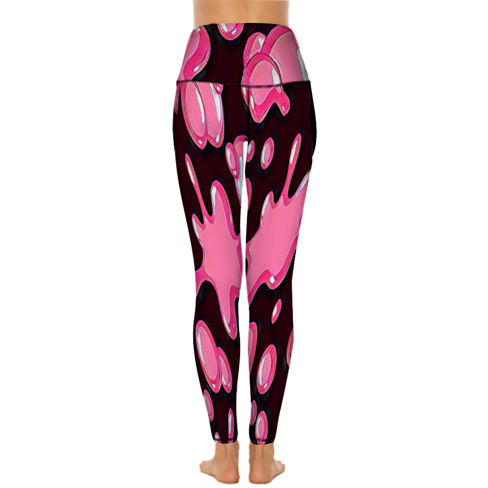 Custom Women's All Over Printed High Waist Yoga Skinny Pants