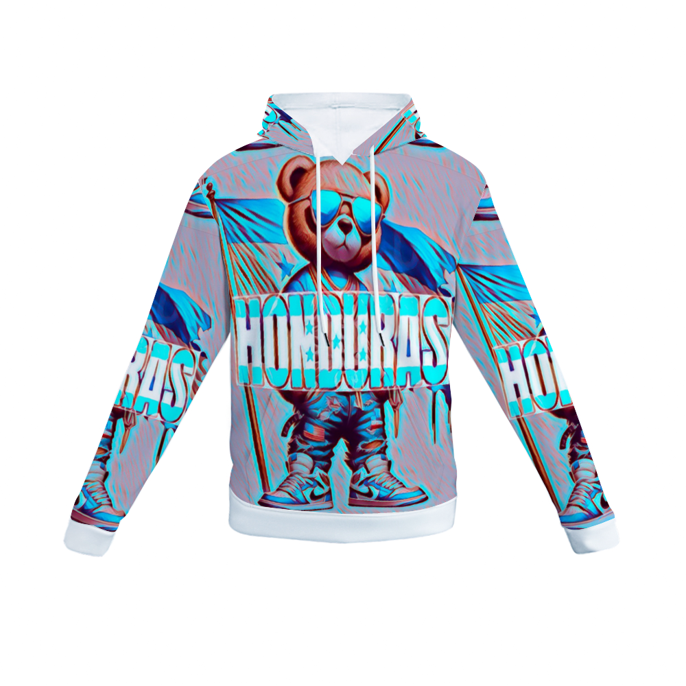 Customizable Unisex All Over Print Plush Hoodies with Pockets