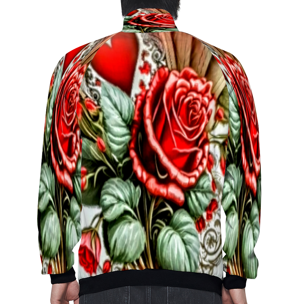 Custom All Over Print Baseball Jackets Fashion Coats with Zipper