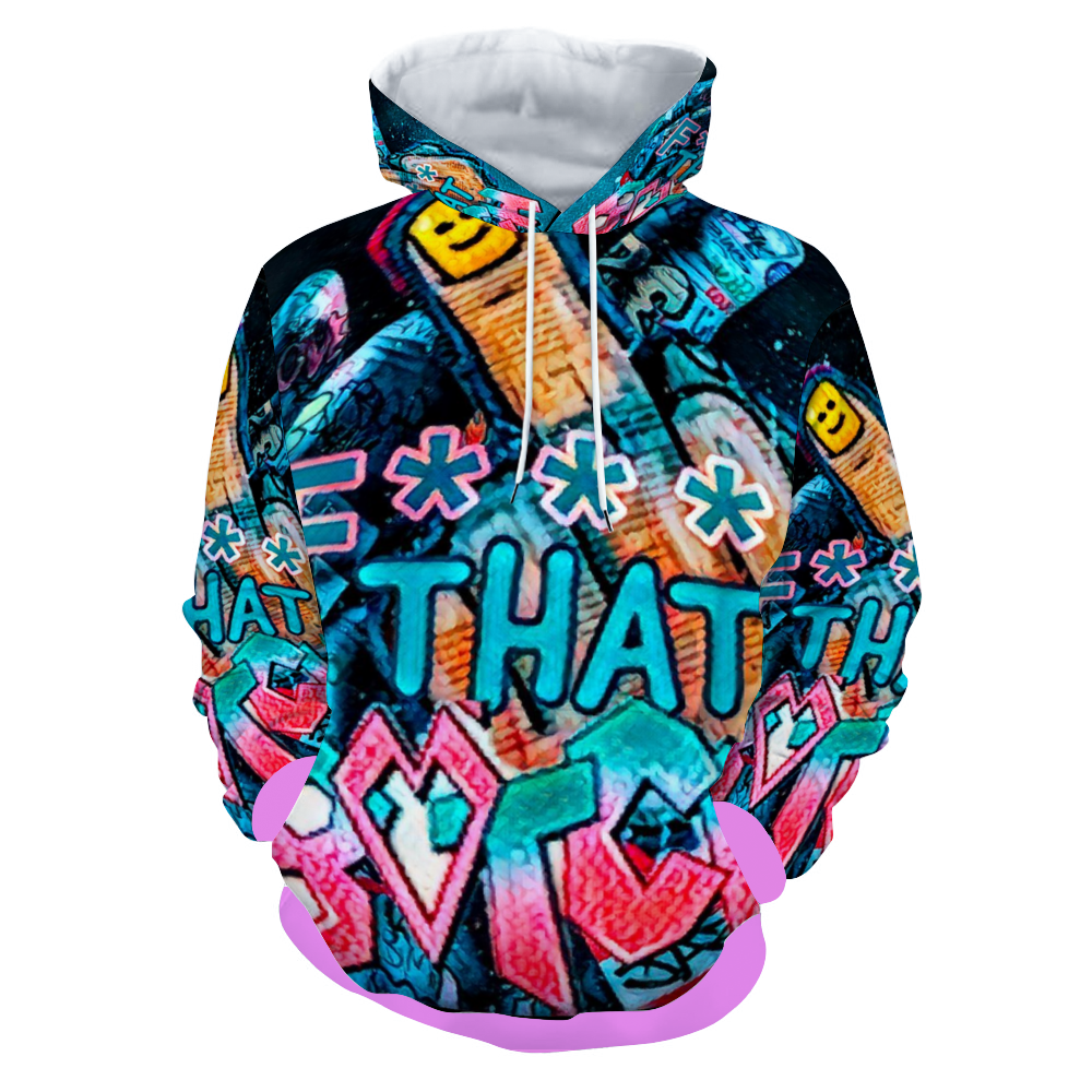 Customizable Unisex All Over Print Plush Hoodies with Pockets