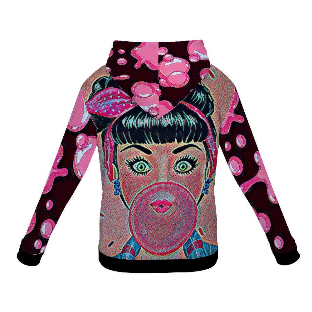 Customizable Unisex All Over Print Plush Hoodies with Pockets