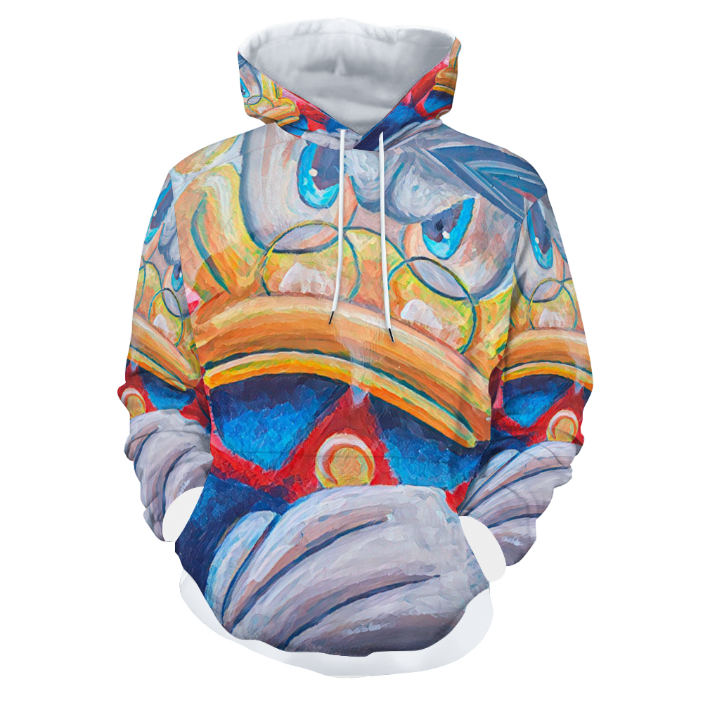 Customizable Unisex All Over Print Plush Hoodies with Pockets