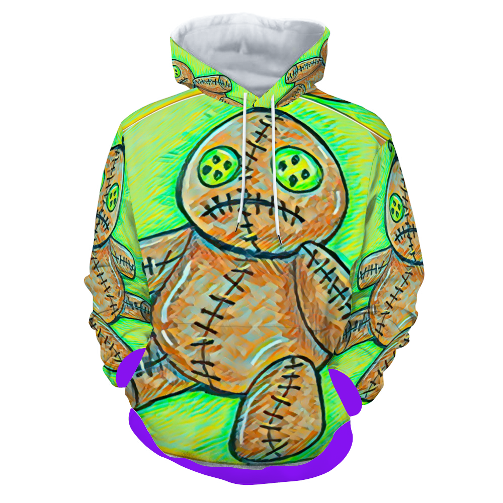 Customizable Unisex All Over Print Plush Hoodies with Pockets