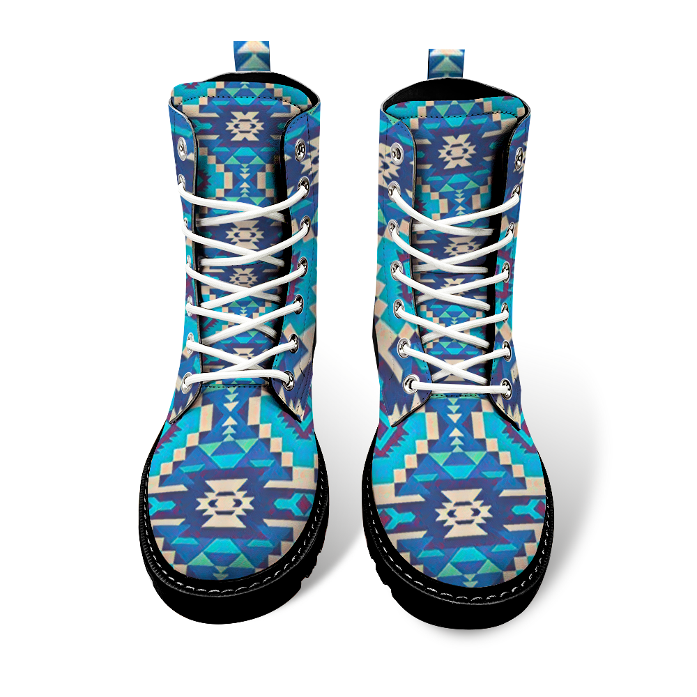 Custom Round Toe Boots Fashion Unisex All Over Print Shoes