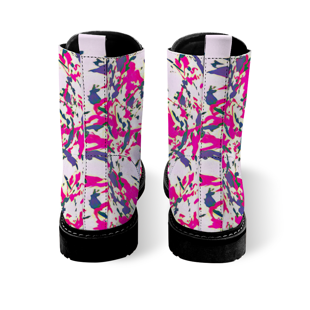 Custom Round Toe Boots Fashion Unisex All Over Print Shoes