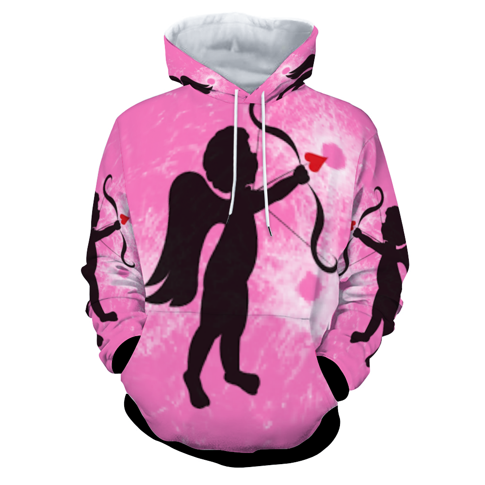 Customizable Unisex All Over Print Plush Hoodies with Pockets