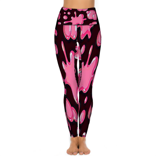 Custom Women's All Over Printed High Waist Yoga Skinny Pants