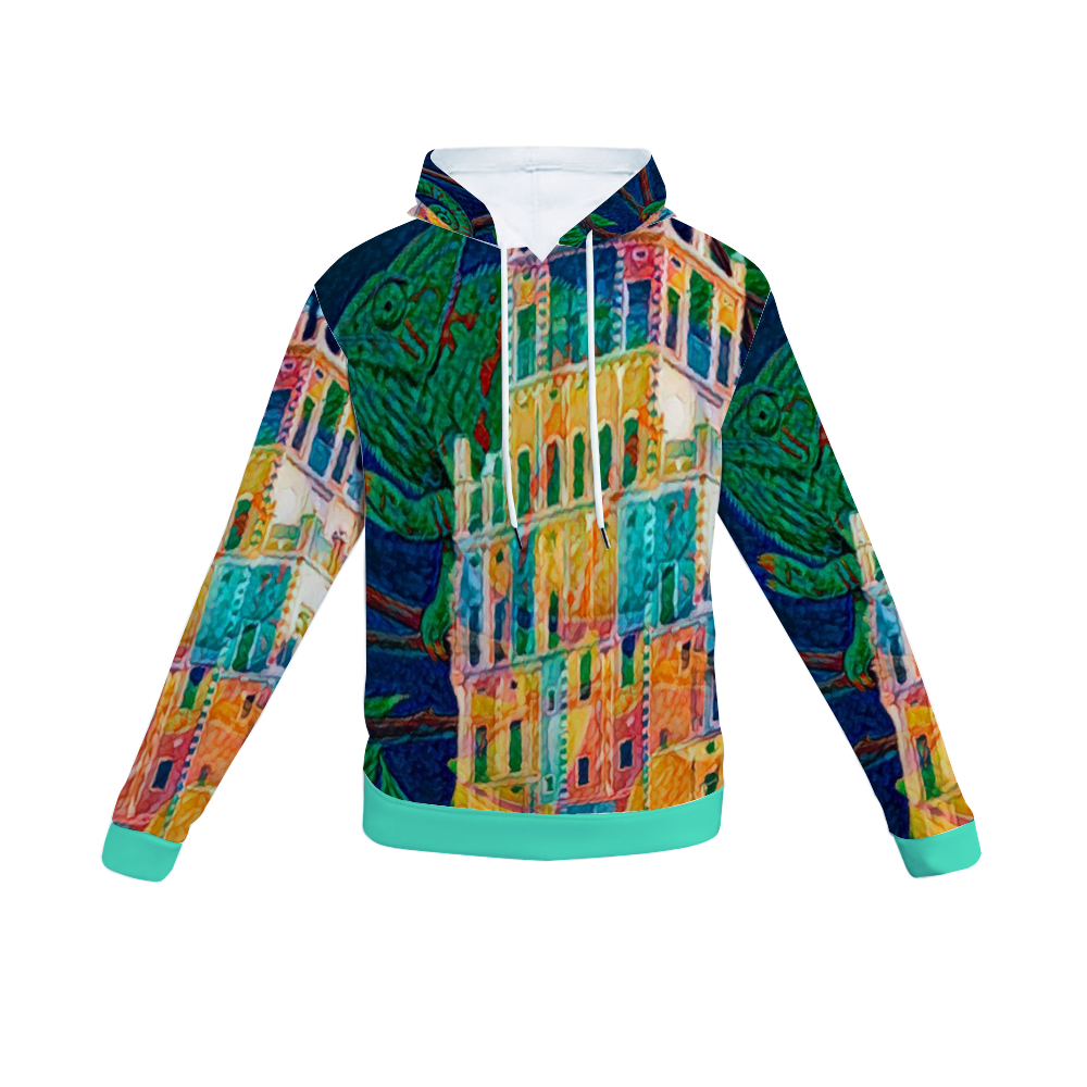 Customizable Unisex All Over Print Plush Hoodies with Pockets